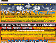 Tablet Screenshot of keratinsalon.com